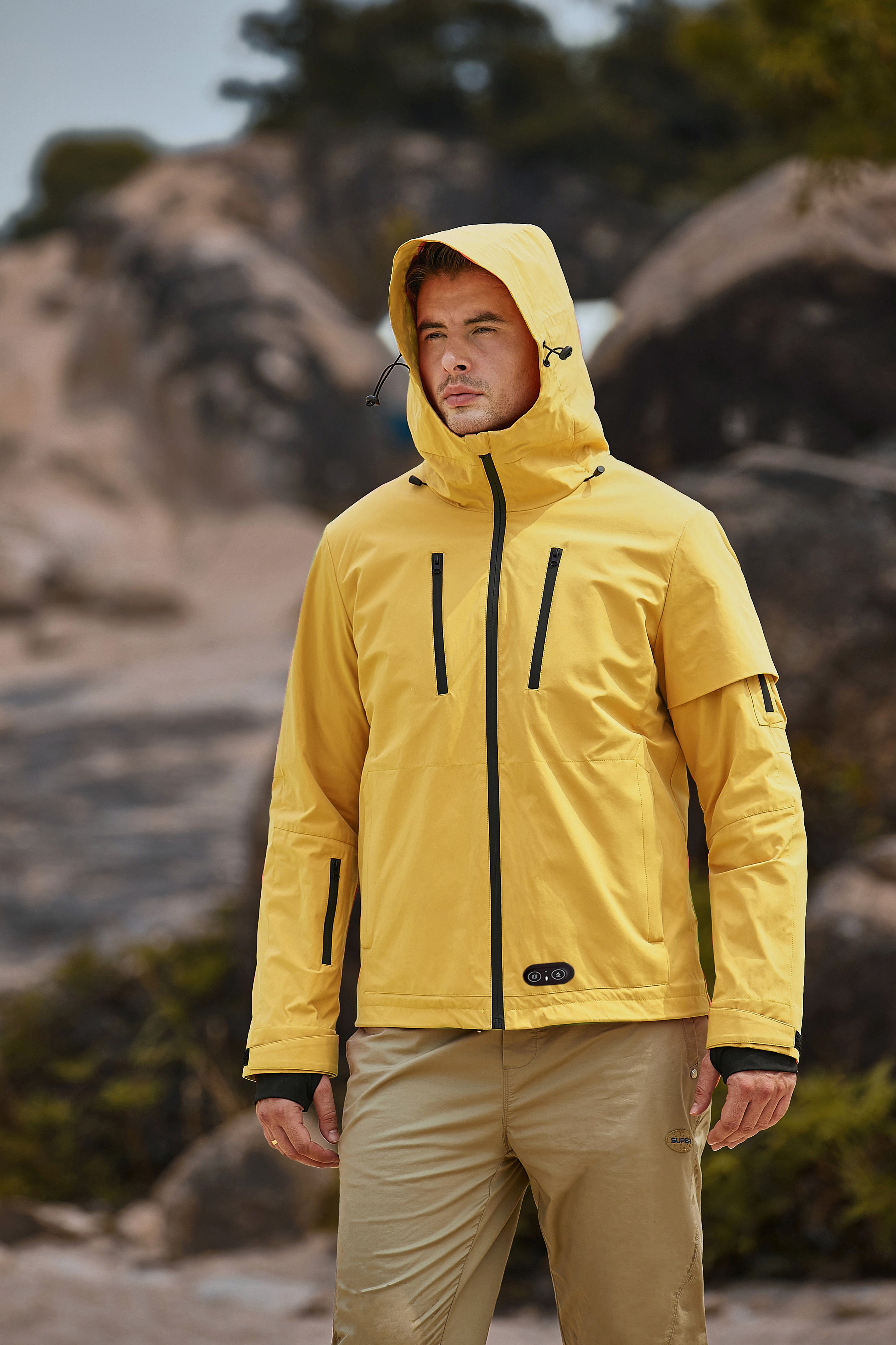 Men's High Quality Winter Heated Jacket Ideal for Fishing windproof