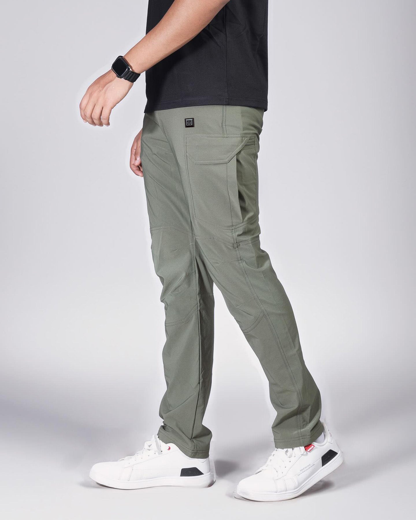 Men's Waterproof Heated Outdoor Pants – 3 Heat Levels + Reinforced Knees for Hiking