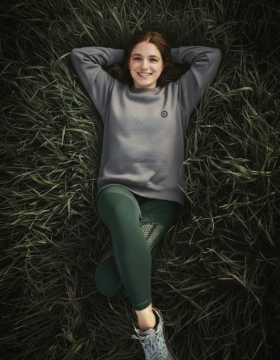 heat o-neck terry sweatshirt cotton adjustable 3d