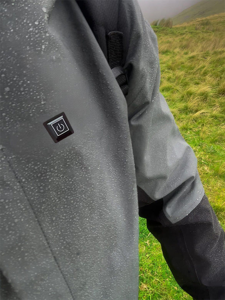 Men's Outdoor Heated Jacket Colorful for Group Hiking