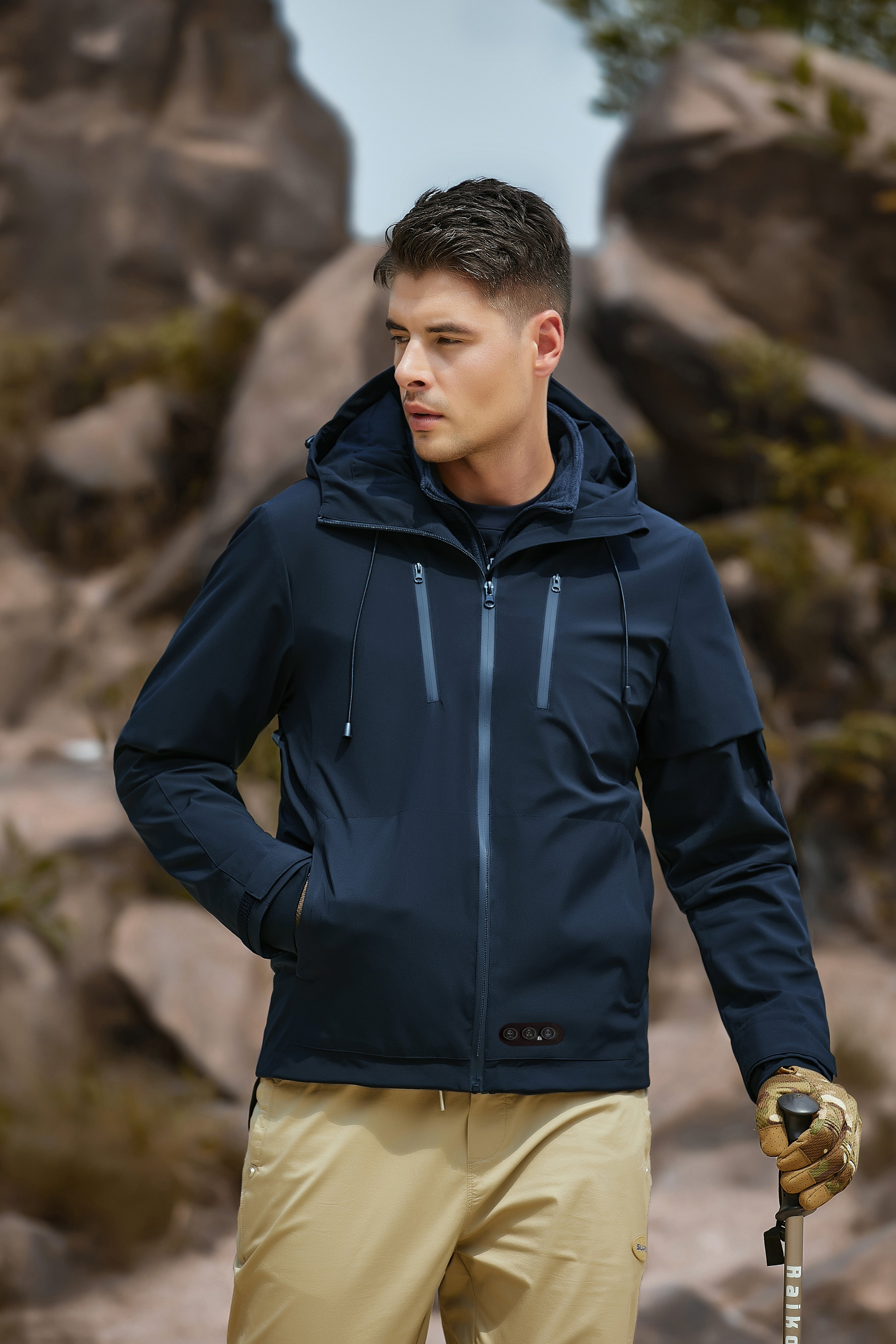 Men's travel Fashionable windproof Outdoor Heated Jacket