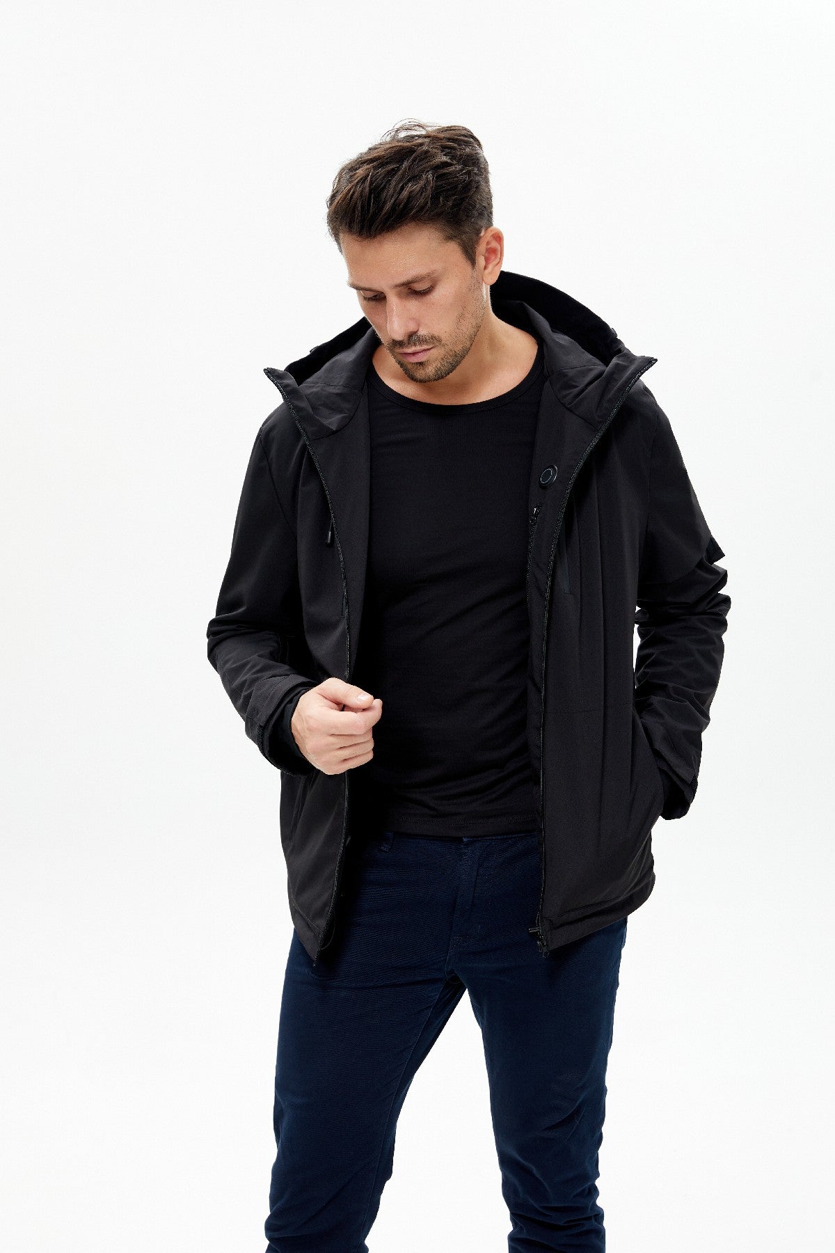 Windproof Waterproof Men's Softshell Heated Jacket for Hiking & Trekking Lightweight & Durable