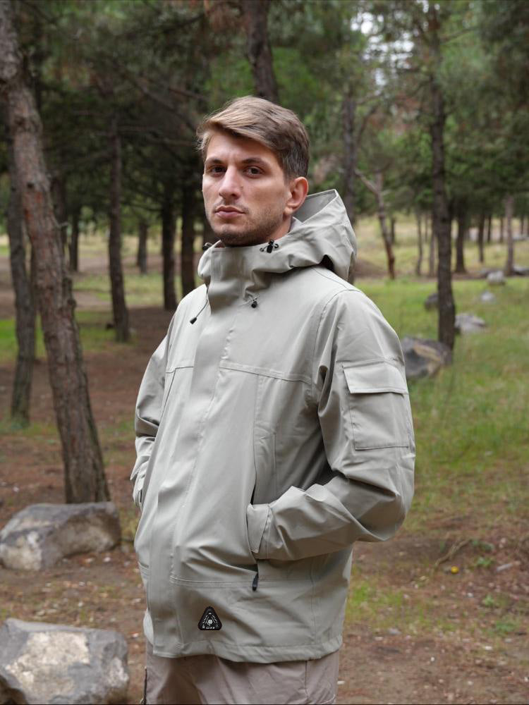 Men's Outdoor Heated Jacket Elastic Hem to Block Cold