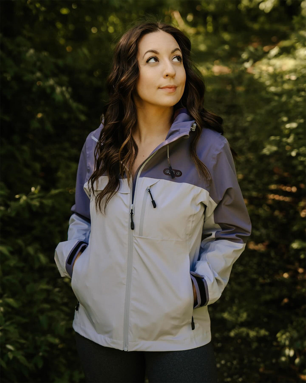 Women's Winter Heated Jacket Elastic Cuffs to Block Snow