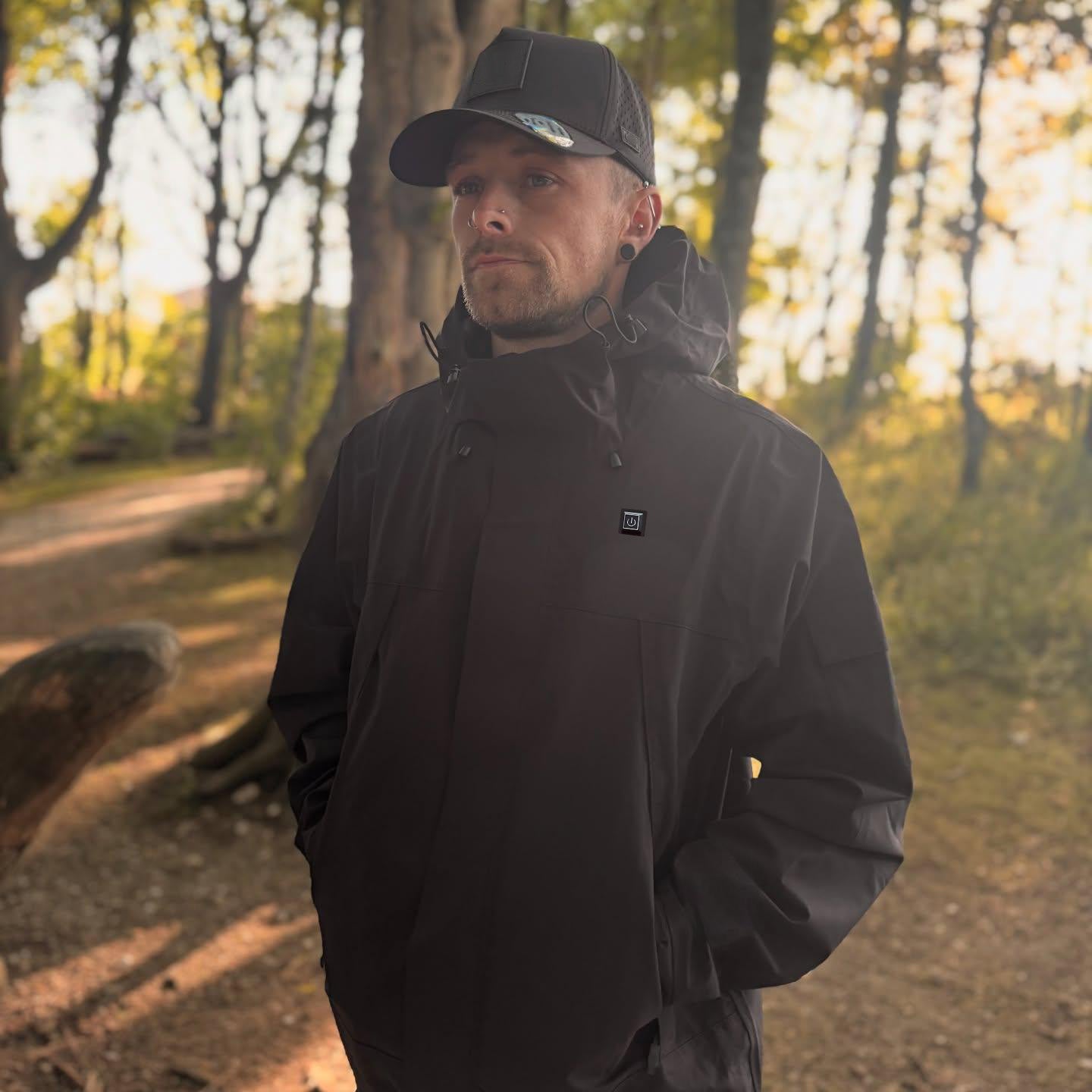 Men's Windbreaker Heated Jacket Cold-Resistant for Winter Hiking