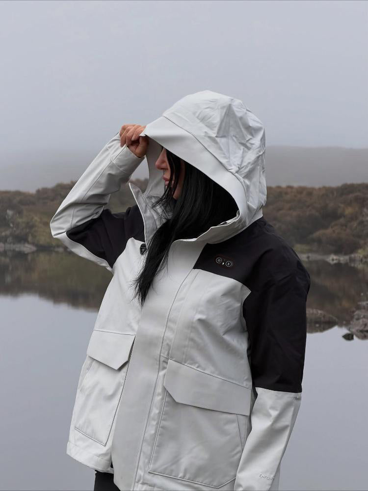 Women's Softshell Heated Jacket Adjustable Hem for Snow Hiking