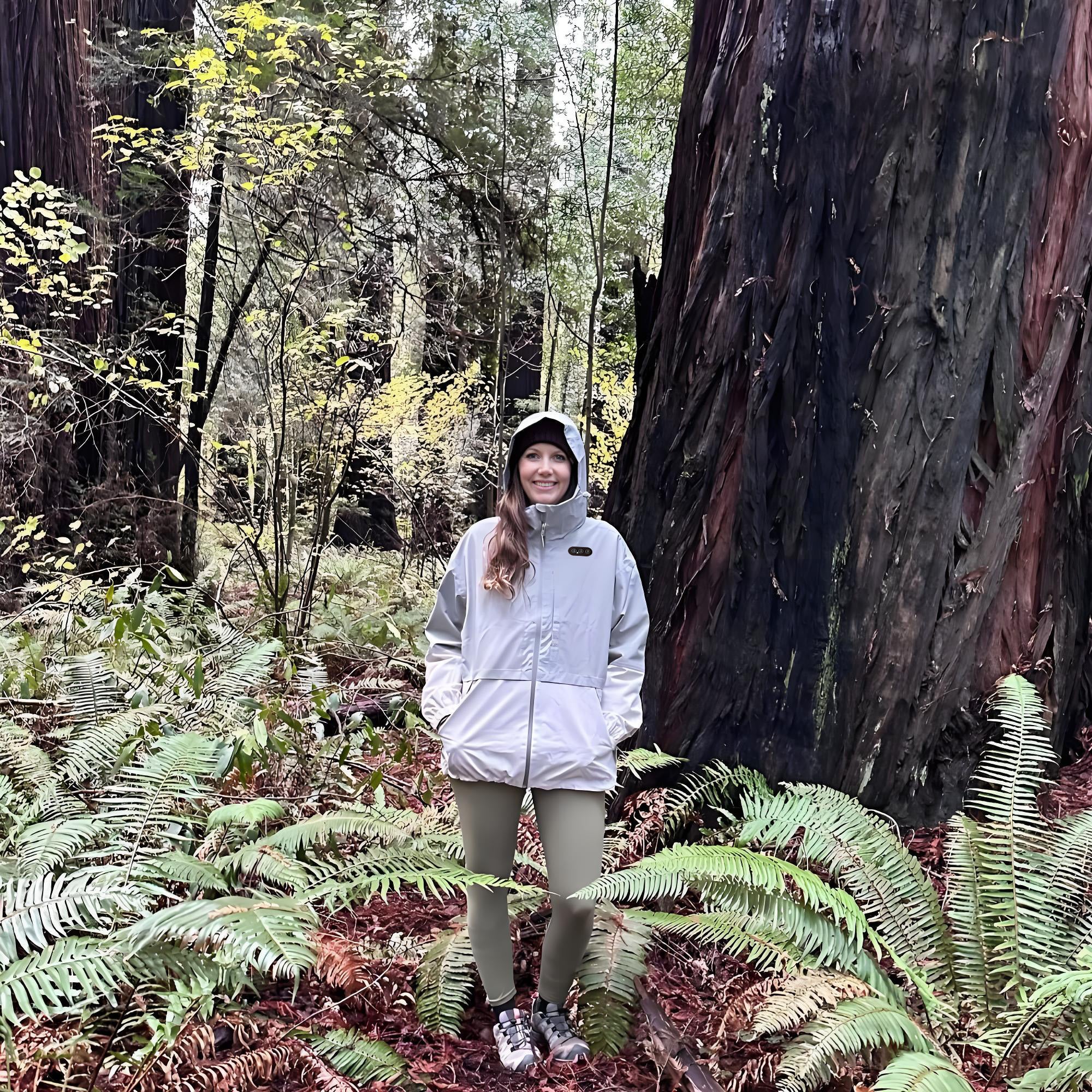 Women's Softshell Heated Jacket Zip Pockets for Phone & Snacks