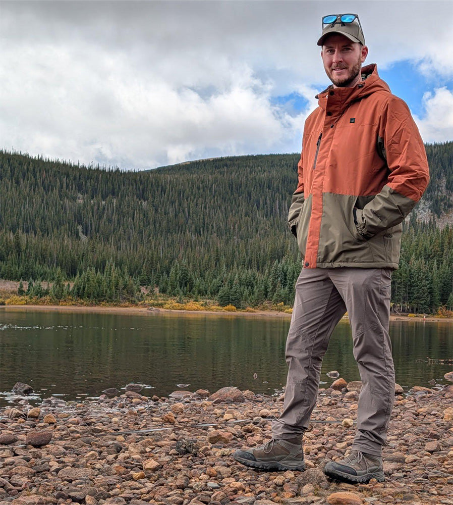 Men's Outdoor Heated Jacket Versatile for Hiking & Fishing