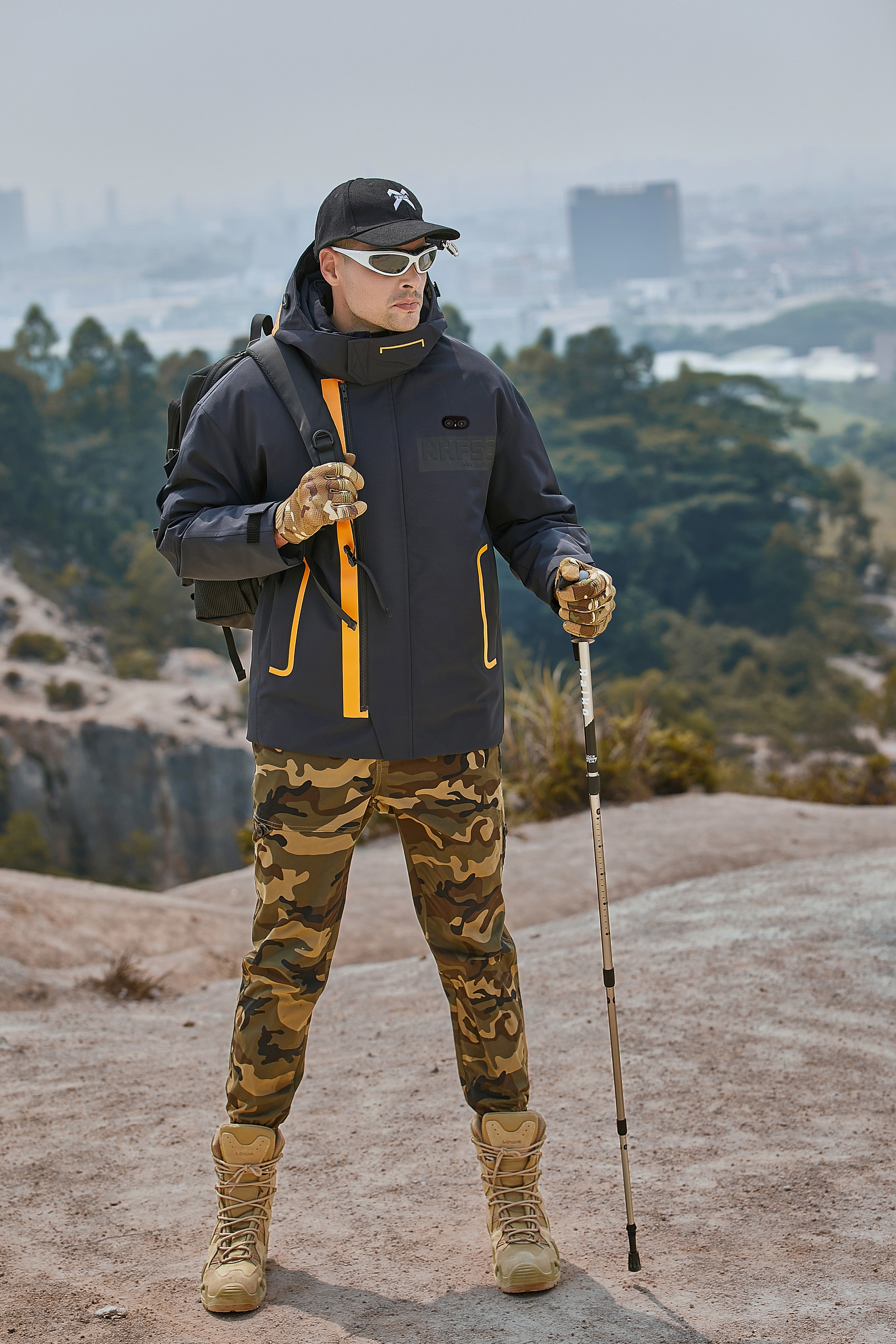 Men's Running High Quality Windproof Softshell Heated Jacket