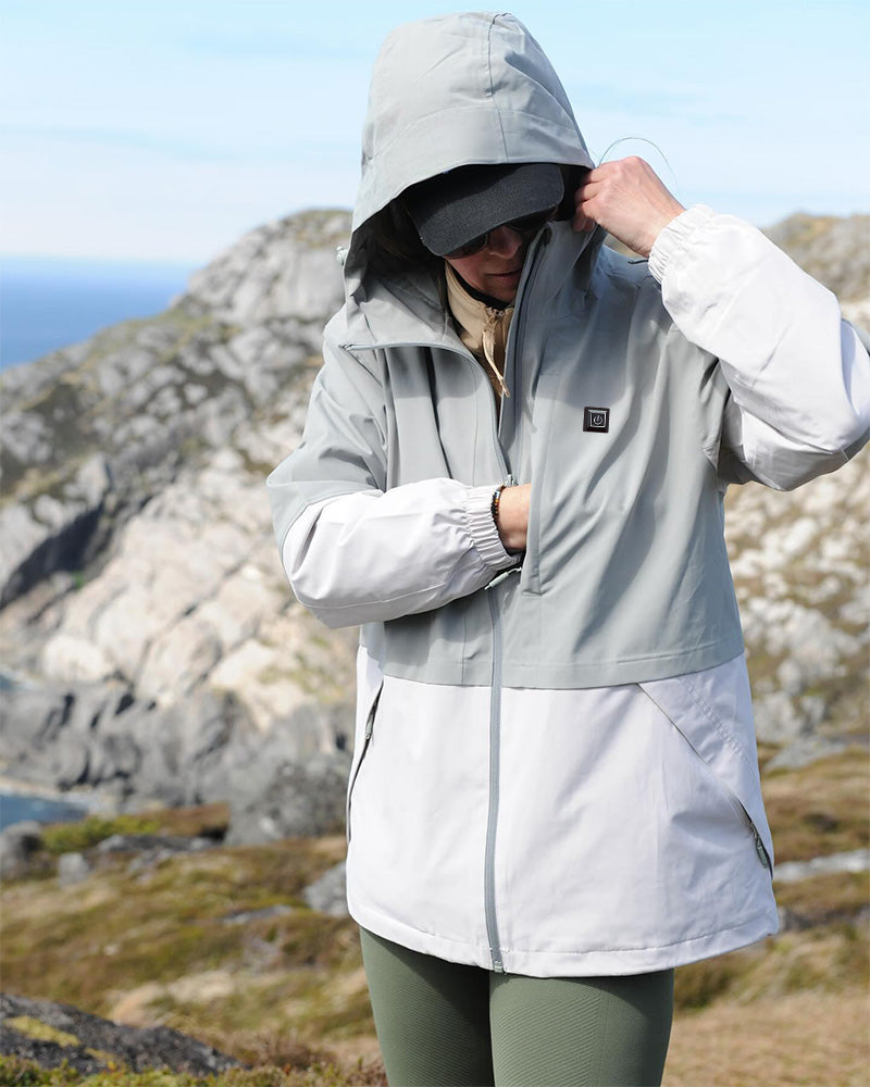 Women's Winter Heated Jacket USB-Rechargeable for Camping Hiking