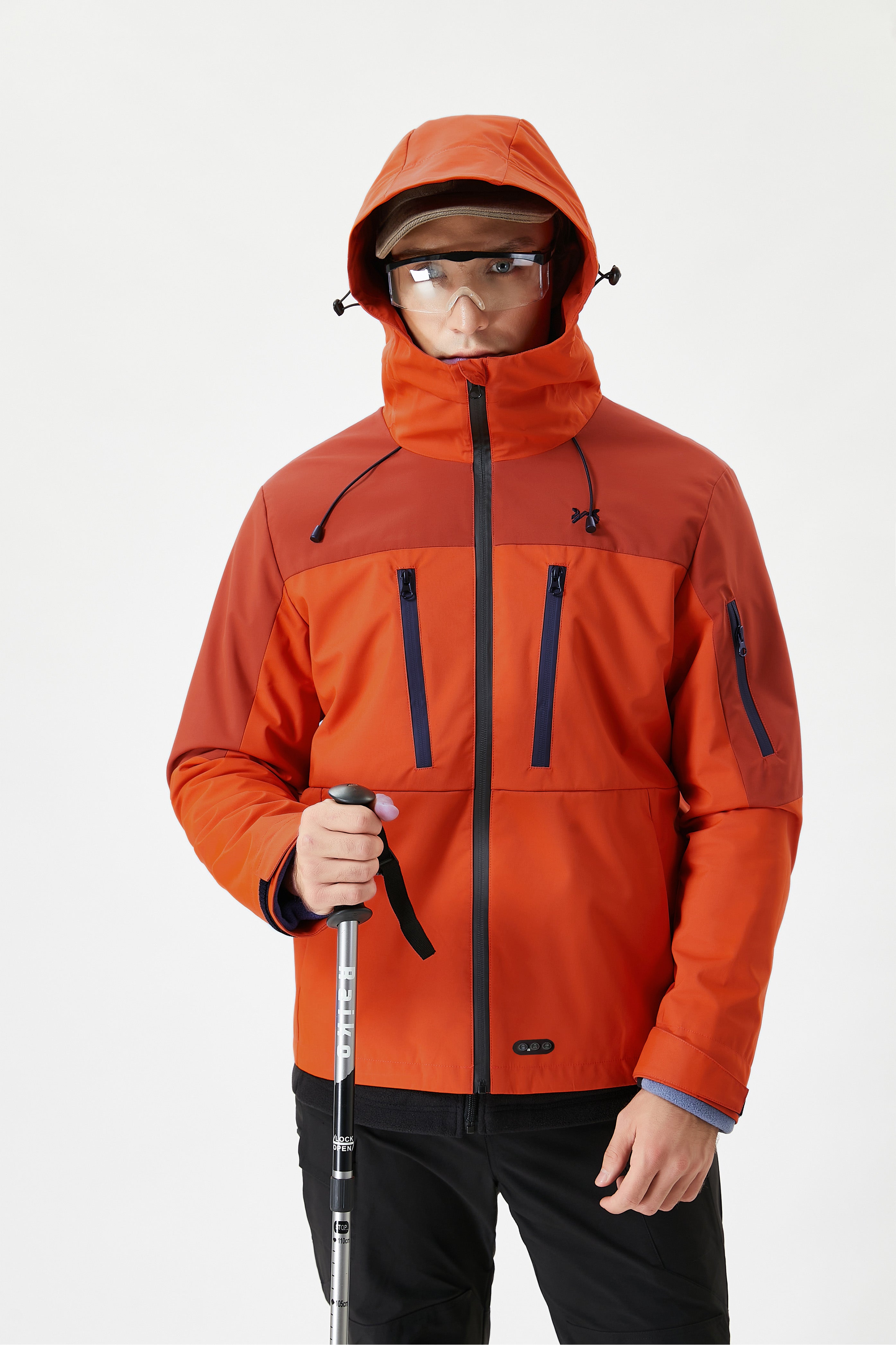 Men's Softshell Heated Jacket with 3 Heat Settings Ideal for Mountain Climbing & Trail Walks