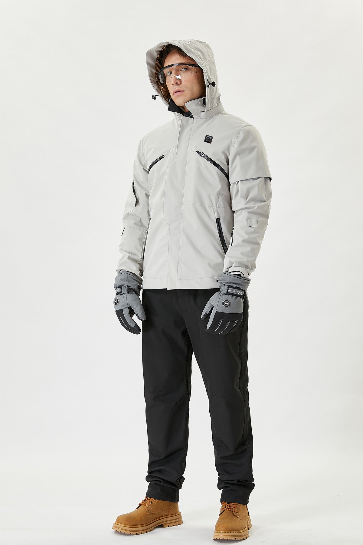 Men's Hunting Heated Jacket For Climbing With Thick Temperature Regulation Design