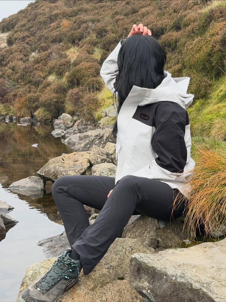 Women's Softshell Heated Jacket Adjustable Hem for Snow Hiking