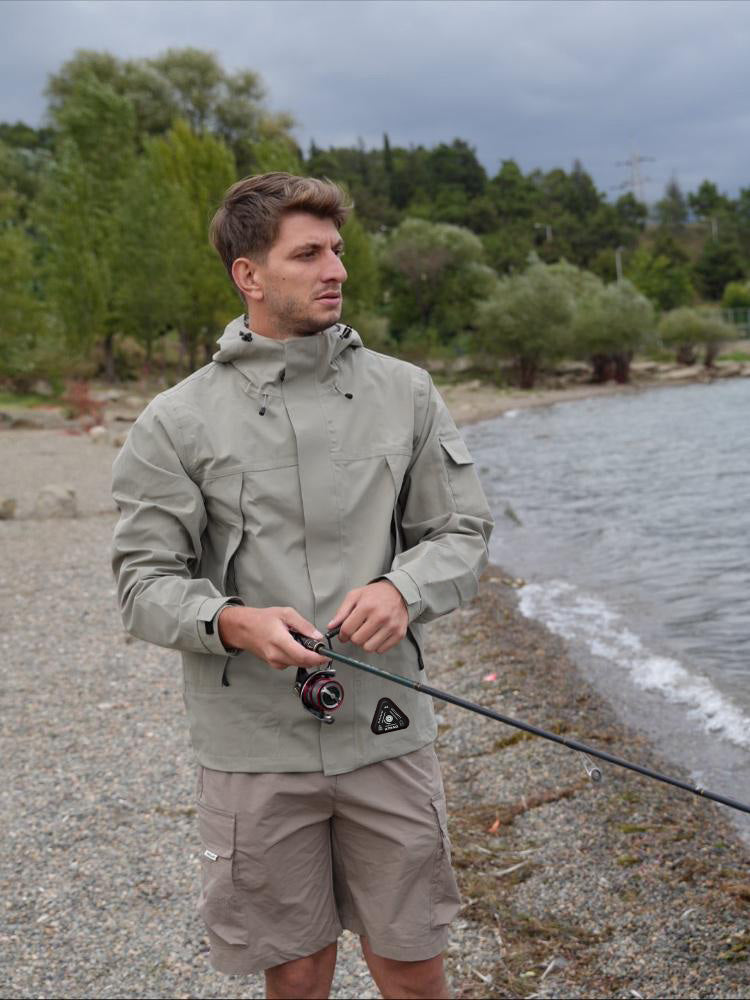 Men's Outdoor Heated Jacket Elastic Hem to Block Cold