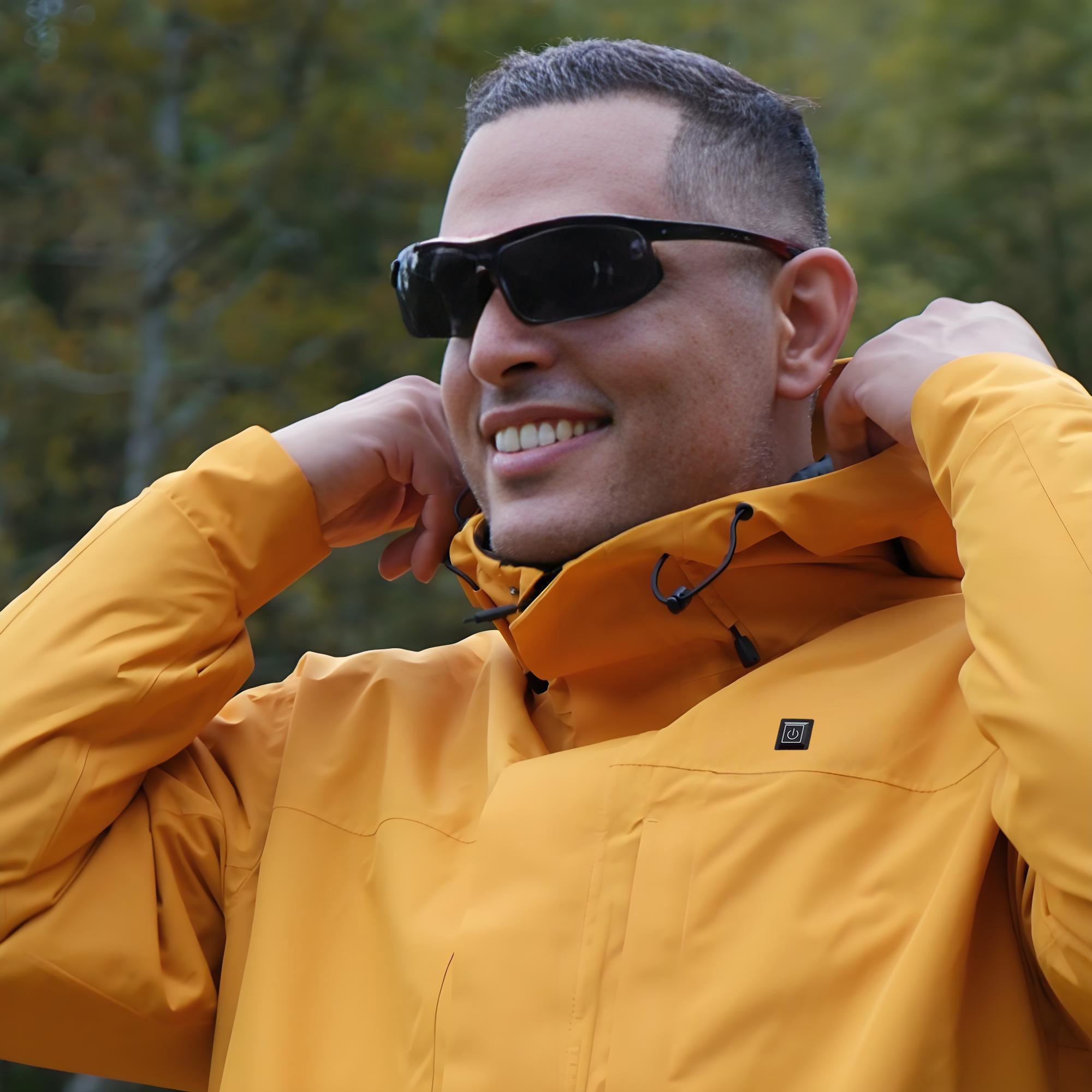 Men's Sports Heated Jacket Adjustable Cuffs for Gloves & Hiking