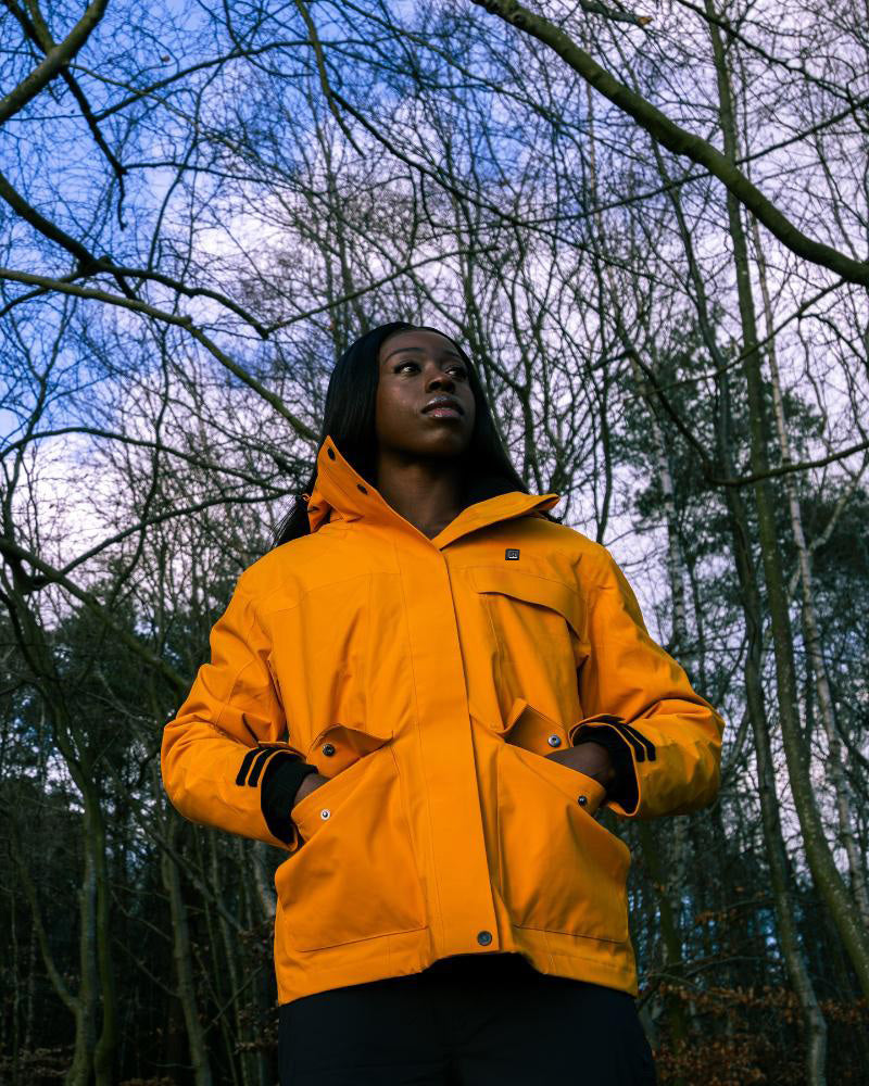 Women's Windbreaker Heated Jacket Abrasion-Resistant for Trail Hiking