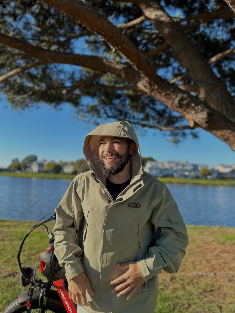 Men's Softshell Heated Jacket – Waterproof Windproof for Mountain Hiking & Skiing