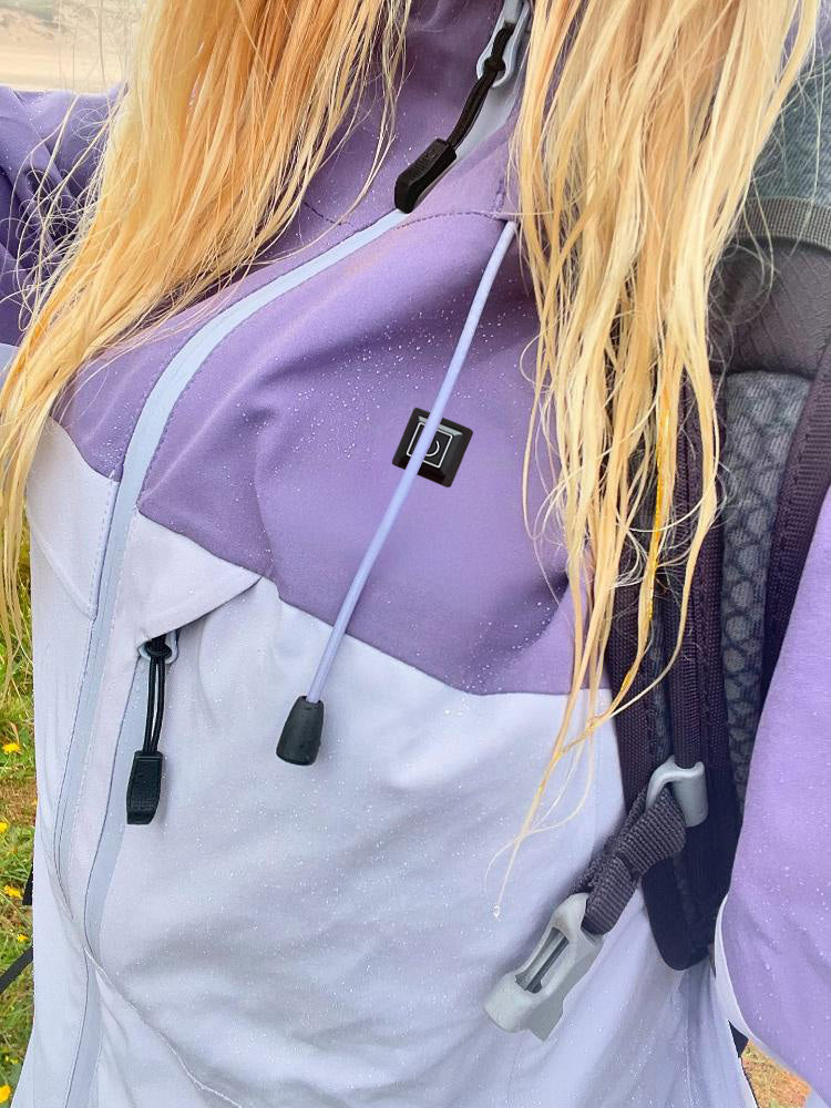 Women's Windbreaker Heated Jacket Foldable for Travel Hiking