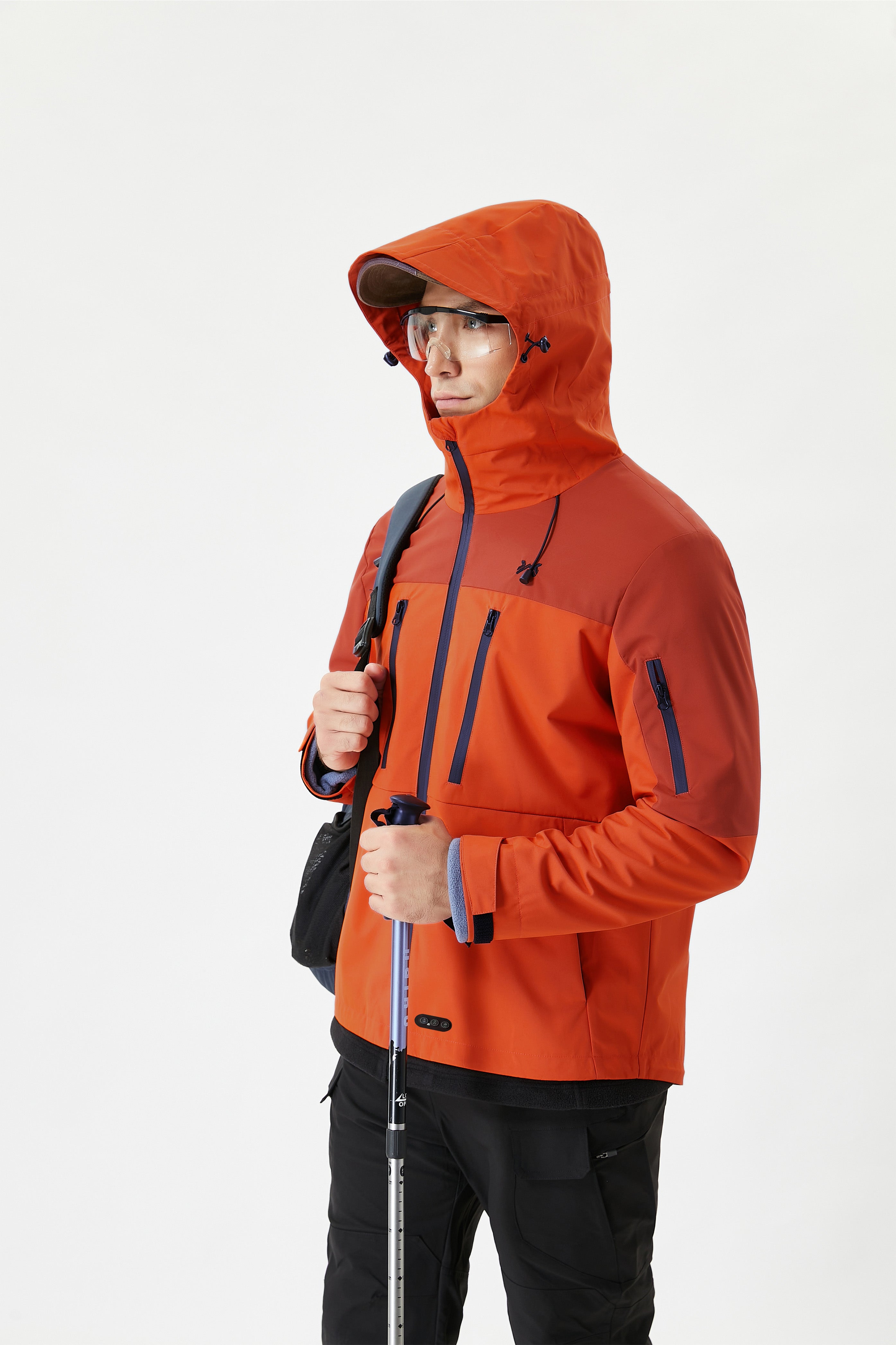Men's Softshell Heated Jacket with 3 Heat Settings Ideal for Mountain Climbing & Trail Walks