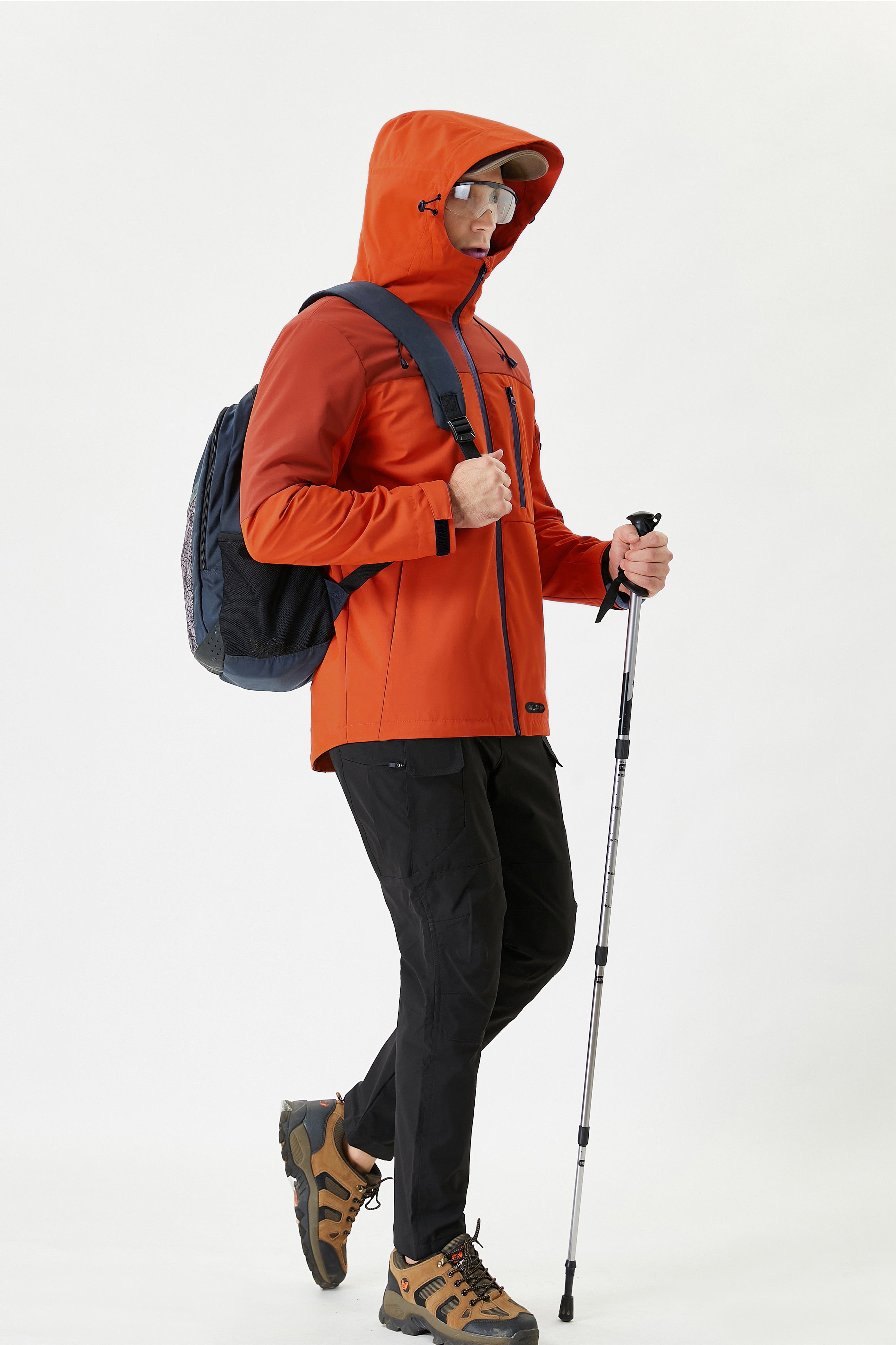 Men's Softshell Heated Jacket with 3 Heat Settings Ideal for Mountain Climbing & Trail Walks