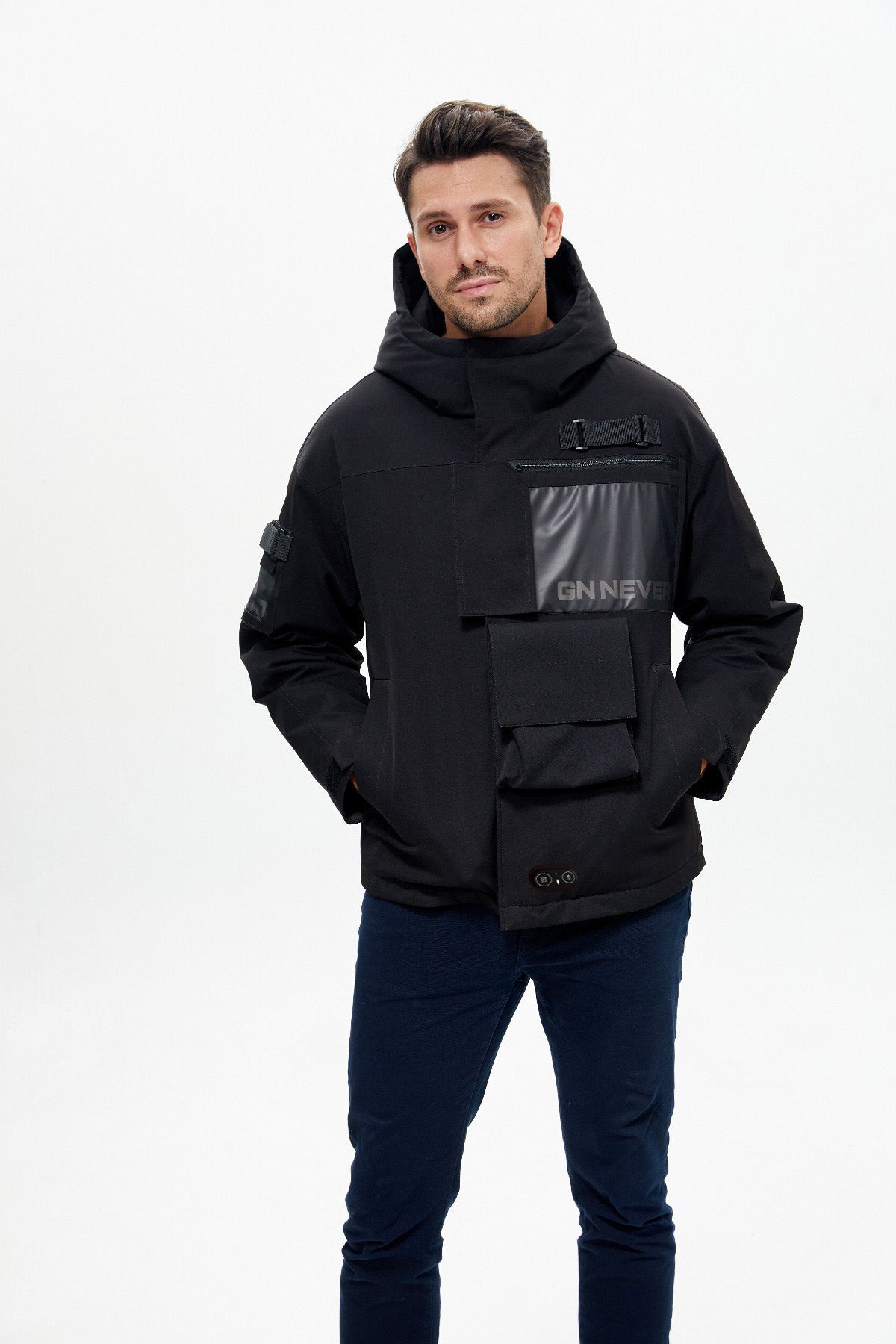 Men's High Quality Windproof Softshell Heated Jacket for Hiking