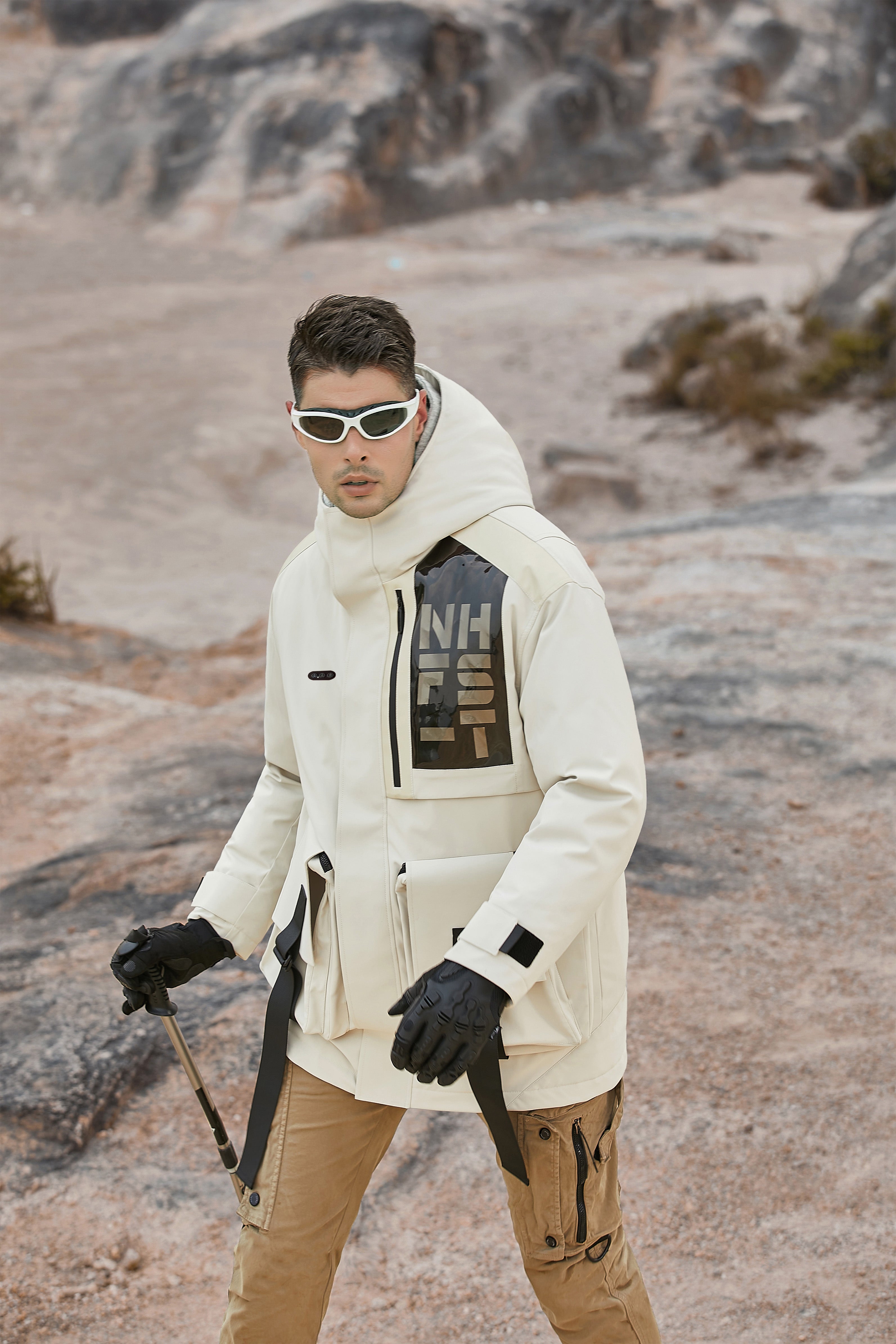 Men's Removable Safety Outdoor Heated Jacket Perfect For Climbing