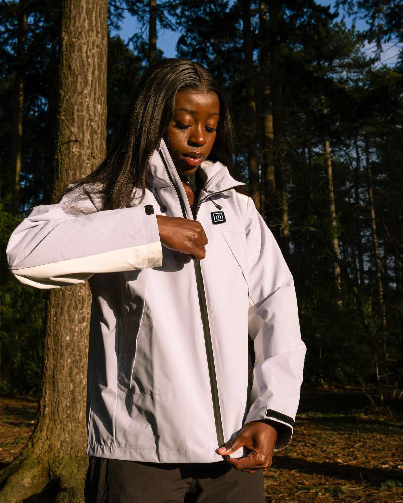 Women's Windbreaker Heated Jacket Abrasion-Resistant for Trail Hiking