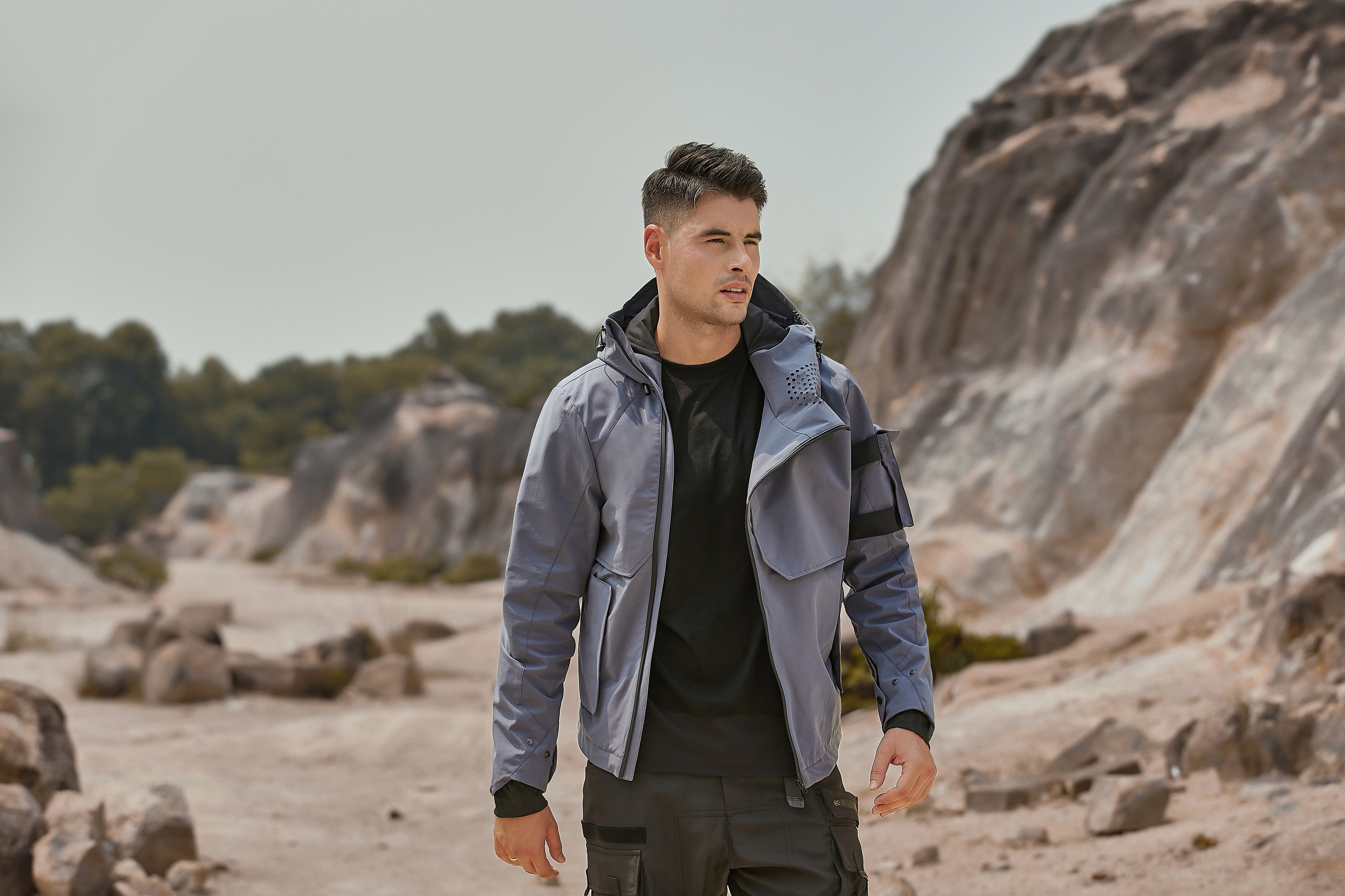 Men's Daily Leisure Essential High Quality Windproof Winter Heated Jacket