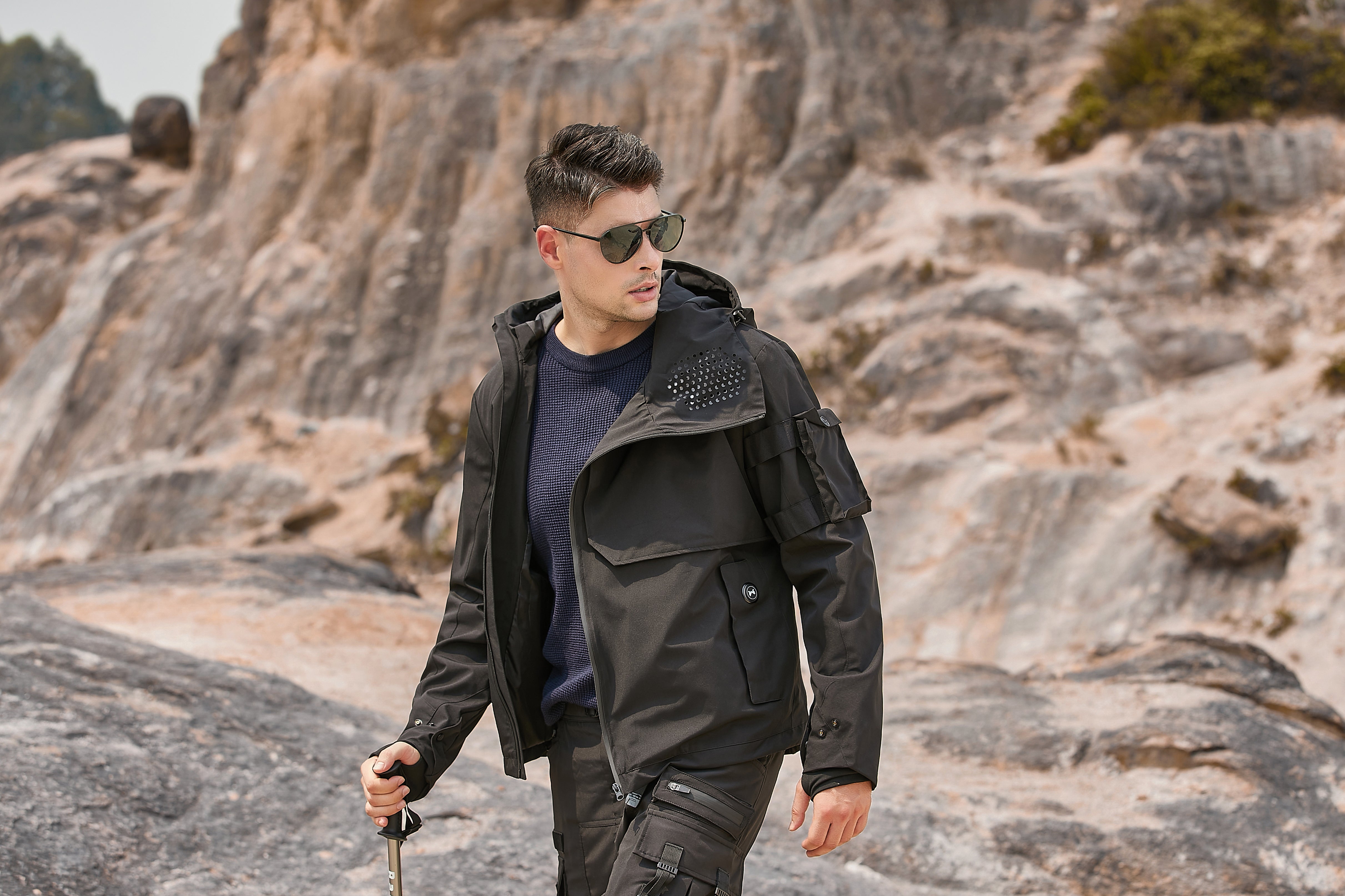 Men's Windbreaker Heated Jacket For Picnic With High Quality Windproof Design