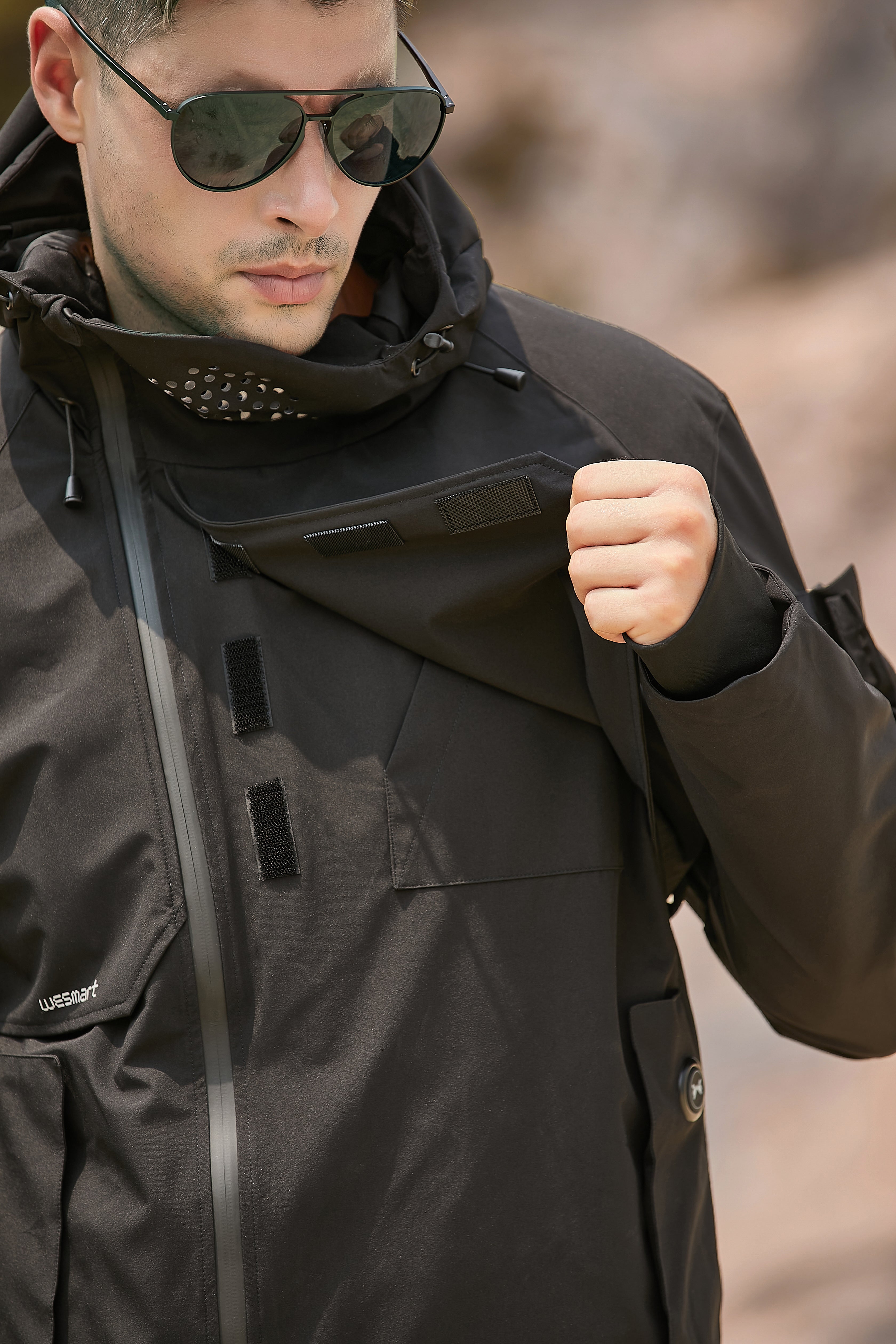 Men's Windbreaker Heated Jacket For Picnic With High Quality Windproof Design