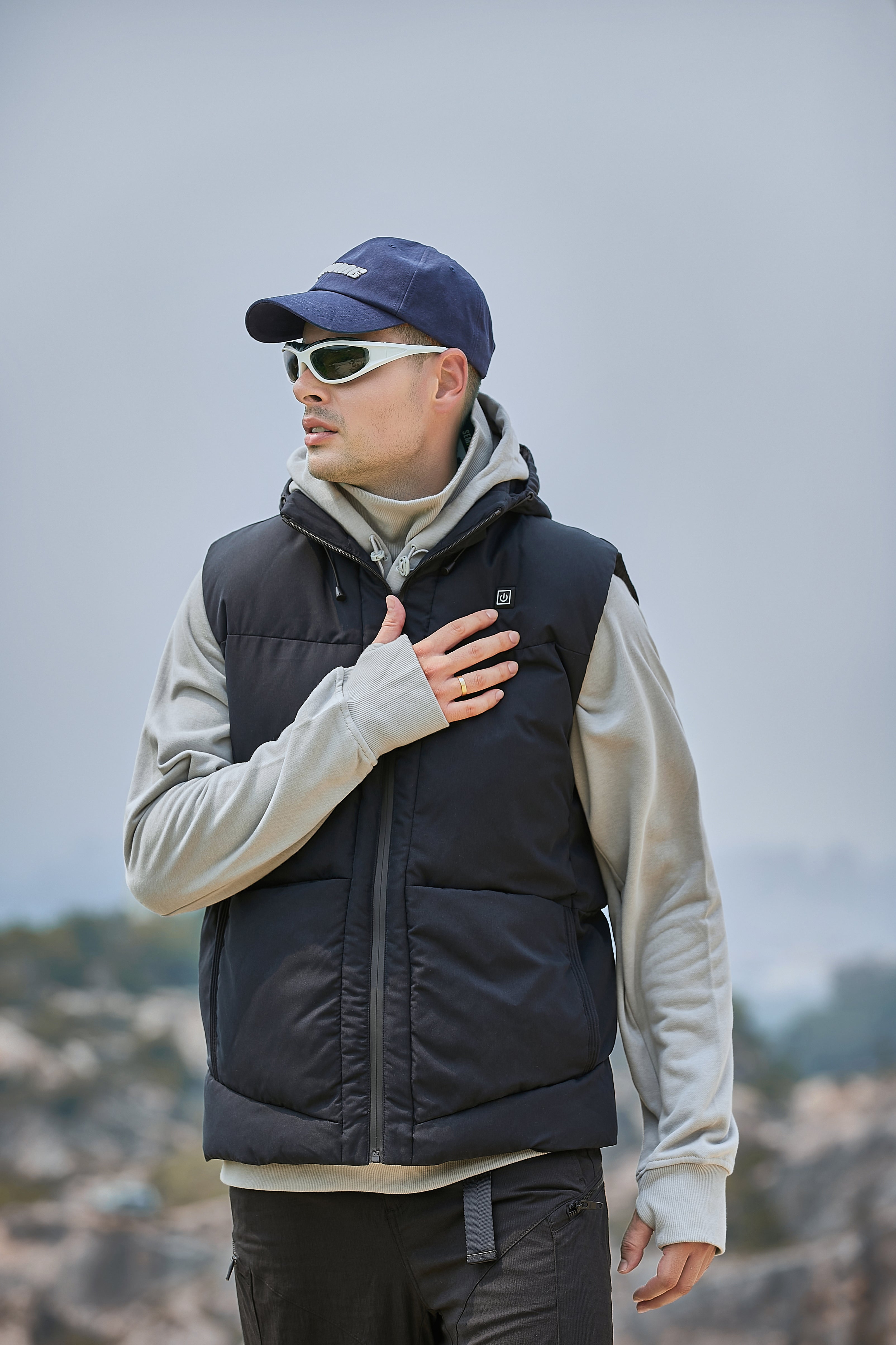 Windproof High Quality Puffer Heated Vest Perfect For Outdoor Work