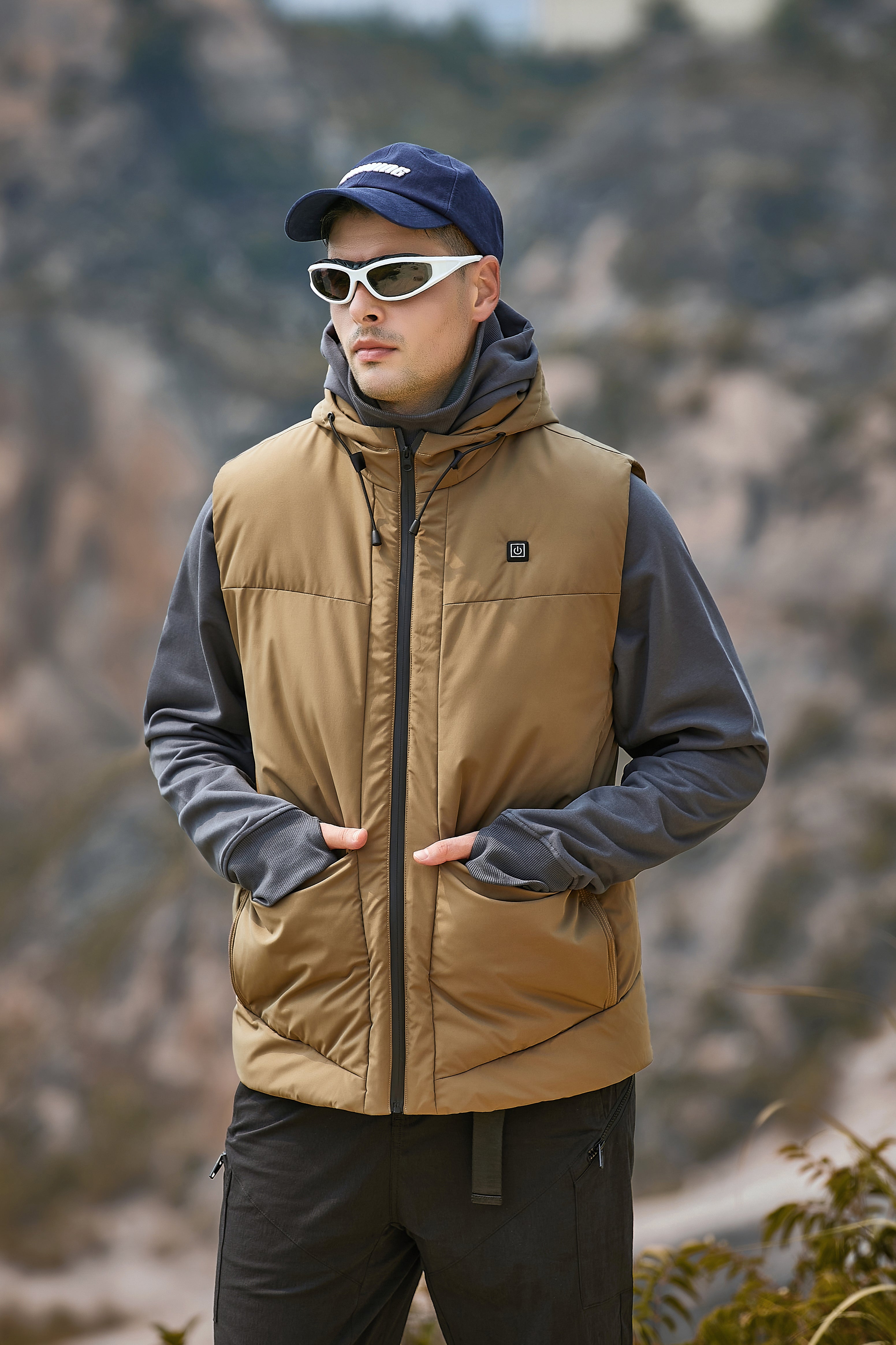 Windproof High Quality Puffer Heated Vest Perfect For Biking