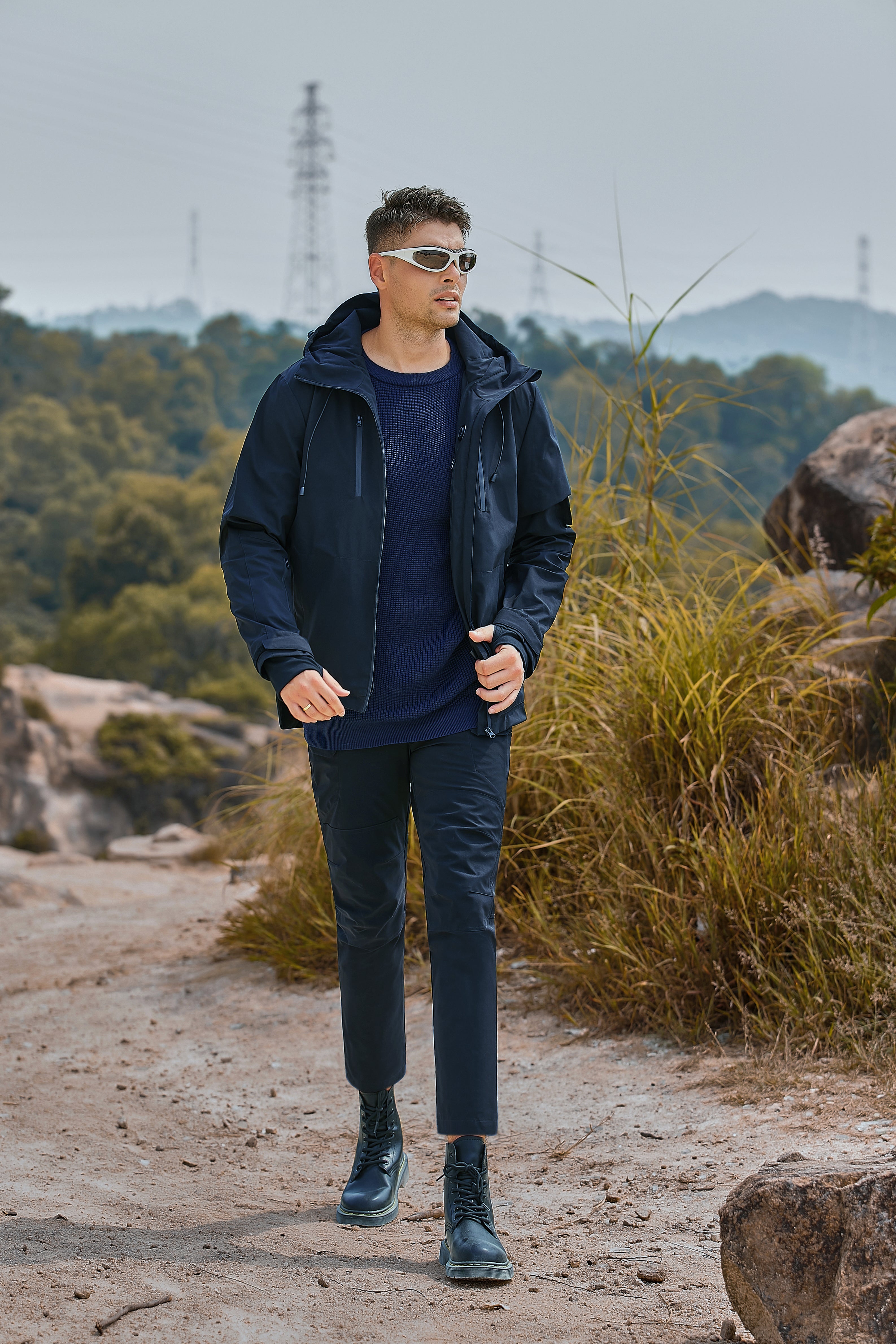 Men's travel Fashionable windproof Outdoor Heated Jacket